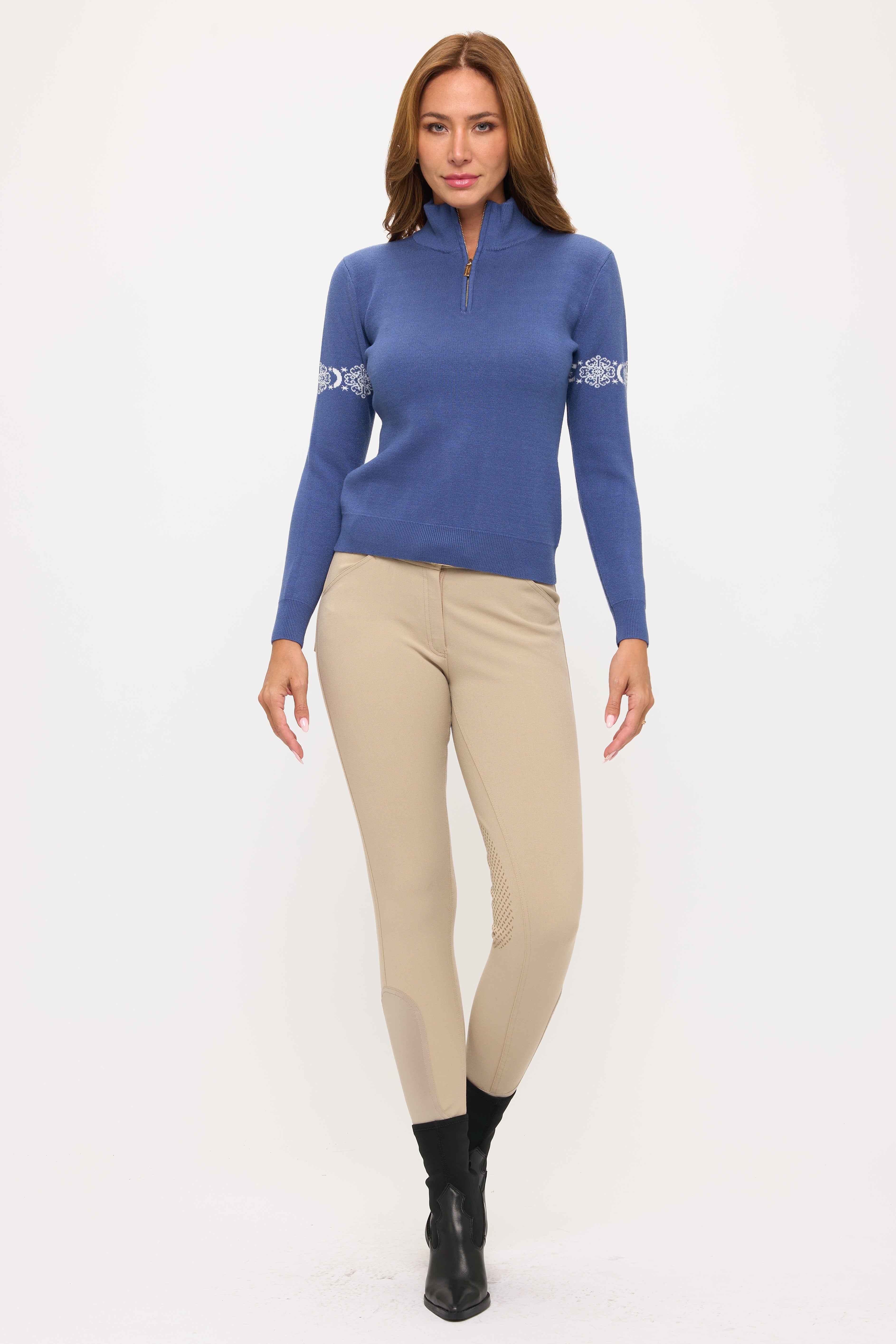 Catching Snowflakes - Indigo Knit