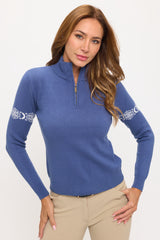 Catching Snowflakes- Indigo Knit