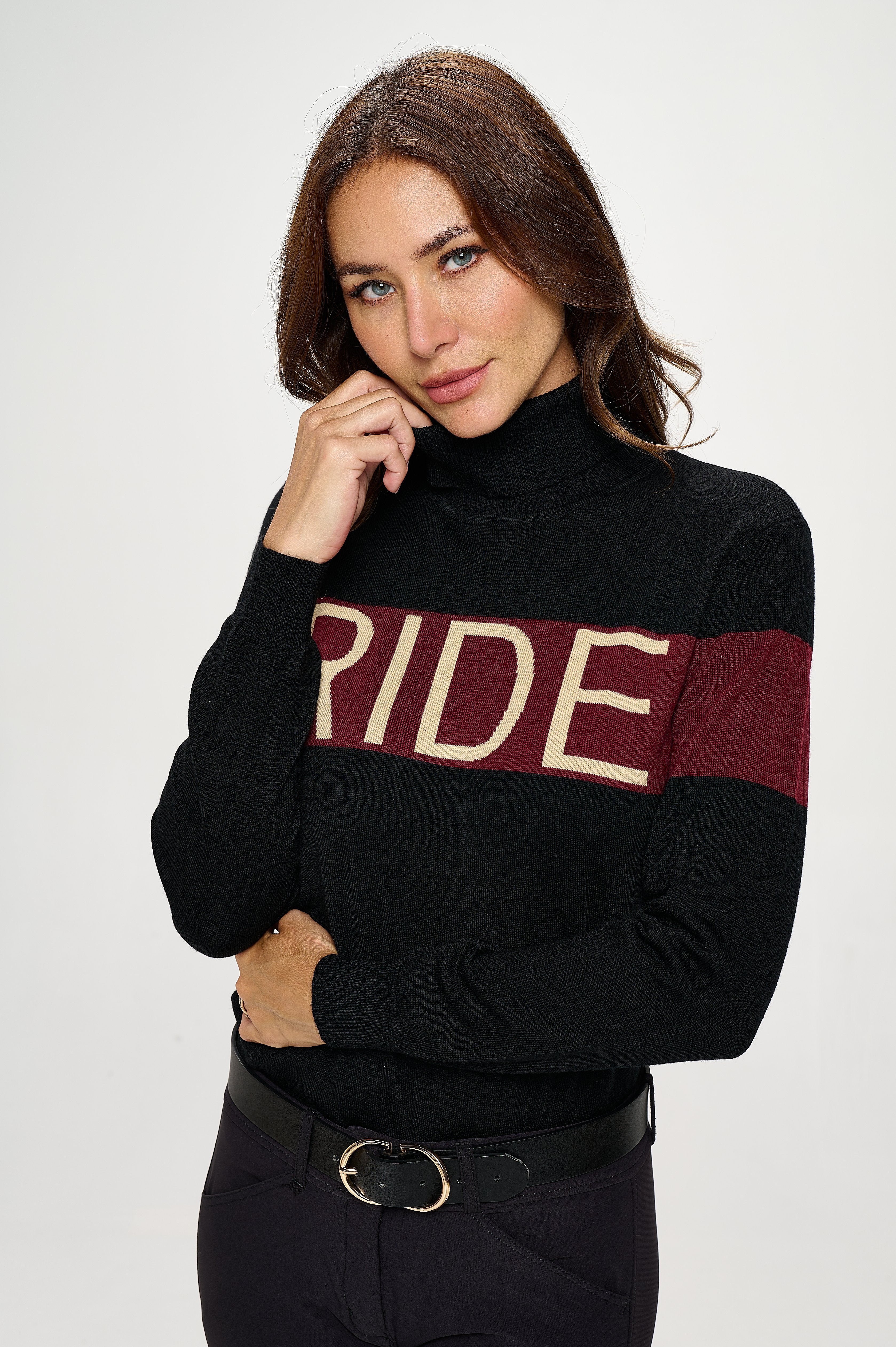 "RIDE" Performance Turtleneck